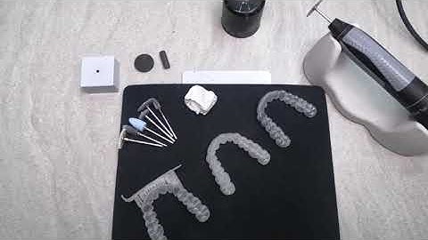 How to polish a dental soft splint V-Print splint comfort