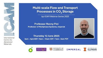 bp ICAM webinar: Multi-scale Flow and Transport Processes in CO₂ Storage