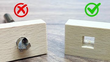 Miljoenen mensen weten niet hoe ze binnen één minuut een vierkant gat kunnen boren!