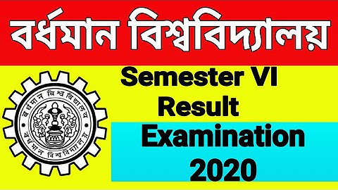 Burdwan University Final Semester Result || Examination 2020