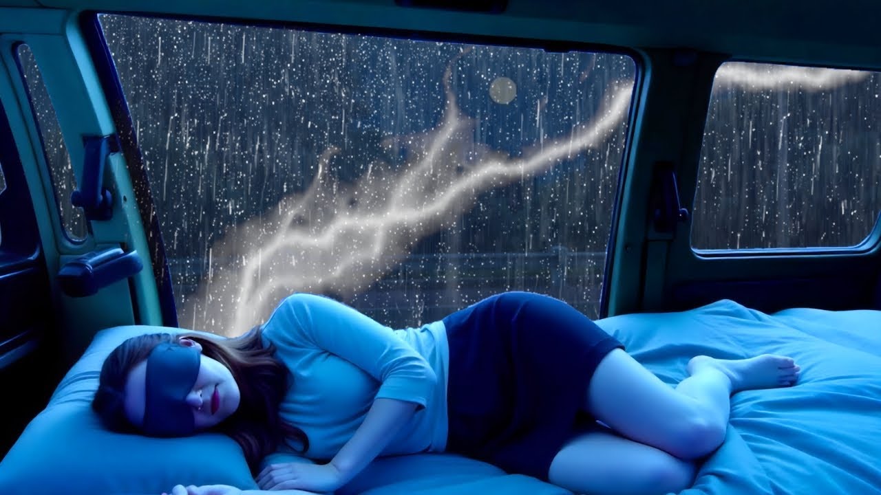 Rain, Thunder & Forest Sounds 🌲 – Calming Sleep Sounds to Ease Anxiety & Improve Rest