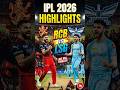RCB vs LSG Highlights 2026 🔥 | Virat Kohli Masterclass 🐐 | RCB शानदार जीत 💥 IPL 2026