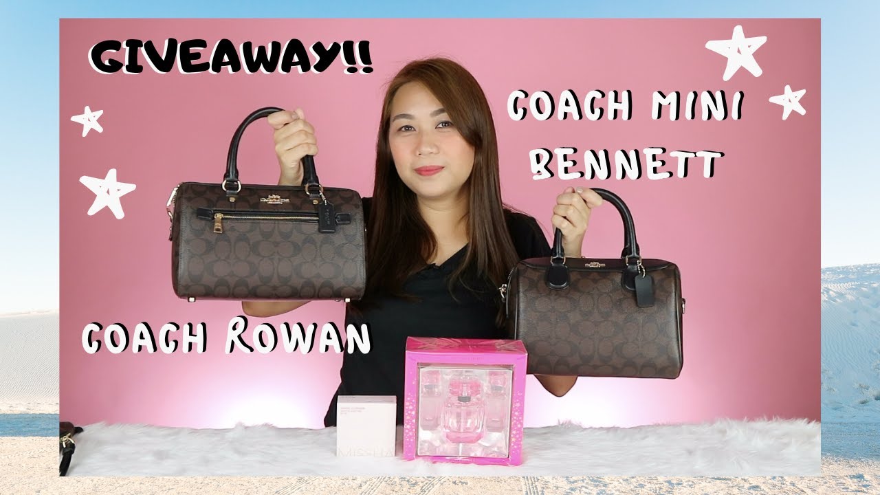 COACH ROWAN AND COACH MINI BENNETT COMPARISON REVIEW + GIVEAWAY 