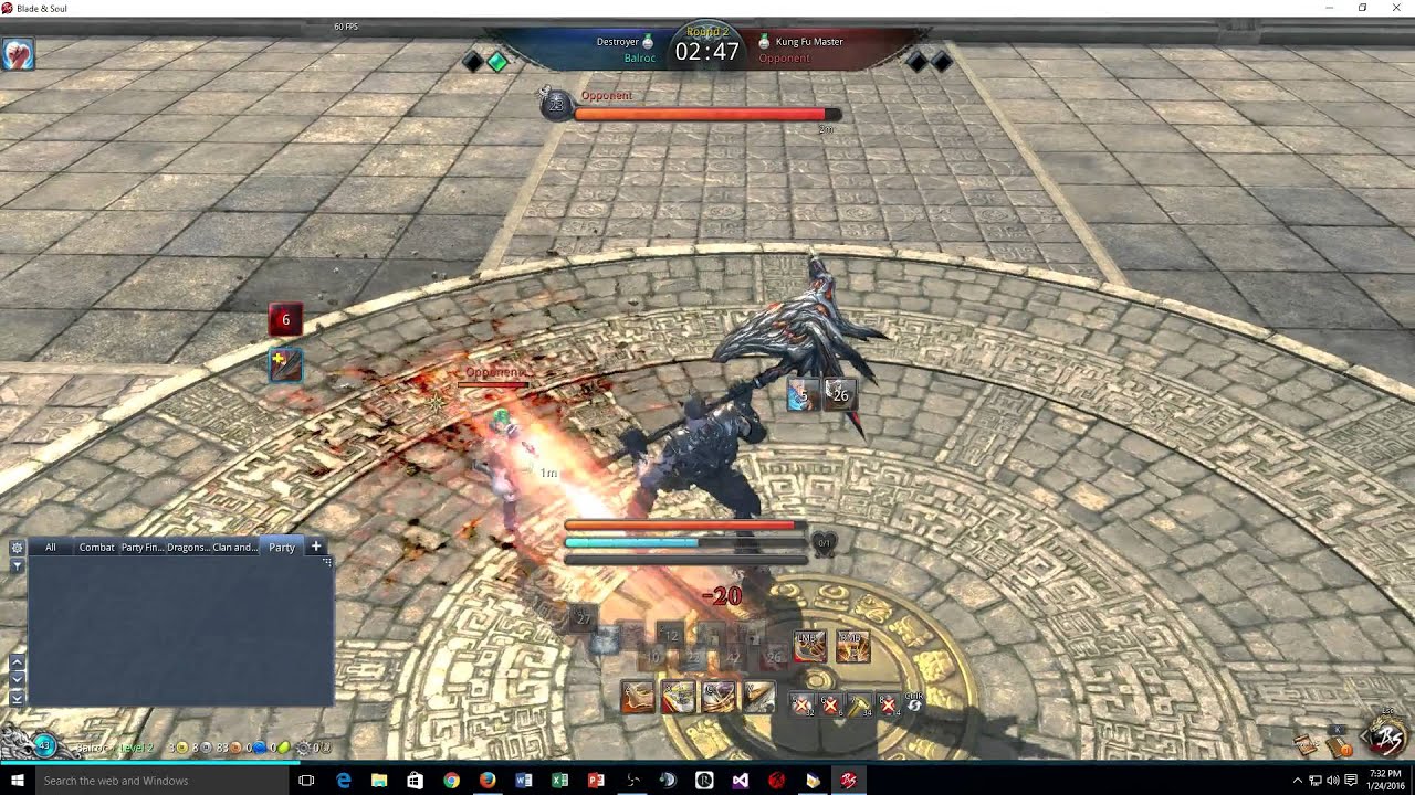 Blade & Soul NA: Destroyer vs Kung Fu Master - 1/24/16