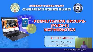 26.Permutation groups part-2 explanation in Telugu by ch Naidu