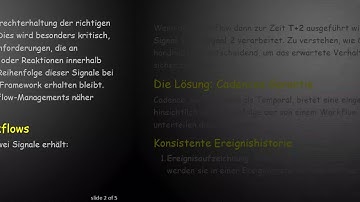 Sicherstellung der Reihenfolge bei Cadence Workflow-Signalen: Was Sie wissen müssen