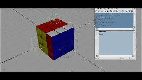 Rubiks Cube Rig Maya