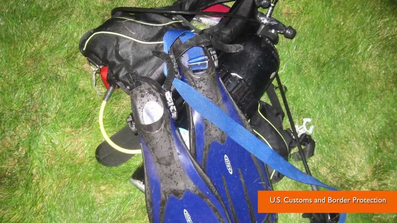 Scuba Diver Arrested for Allegedly Smuggling Pot Across US Border YouTube