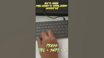 How to change small letters to capital letters shortcut key #wisdomtechnical #tech #pc #shorts