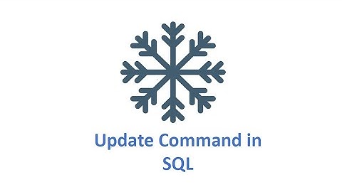 Snowflake: Update Command in SQL