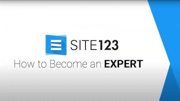 SITE123 - How To Become An Expert