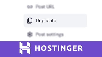 Hostinger Website Builder Tutorial: Duplicate Any Blog Post