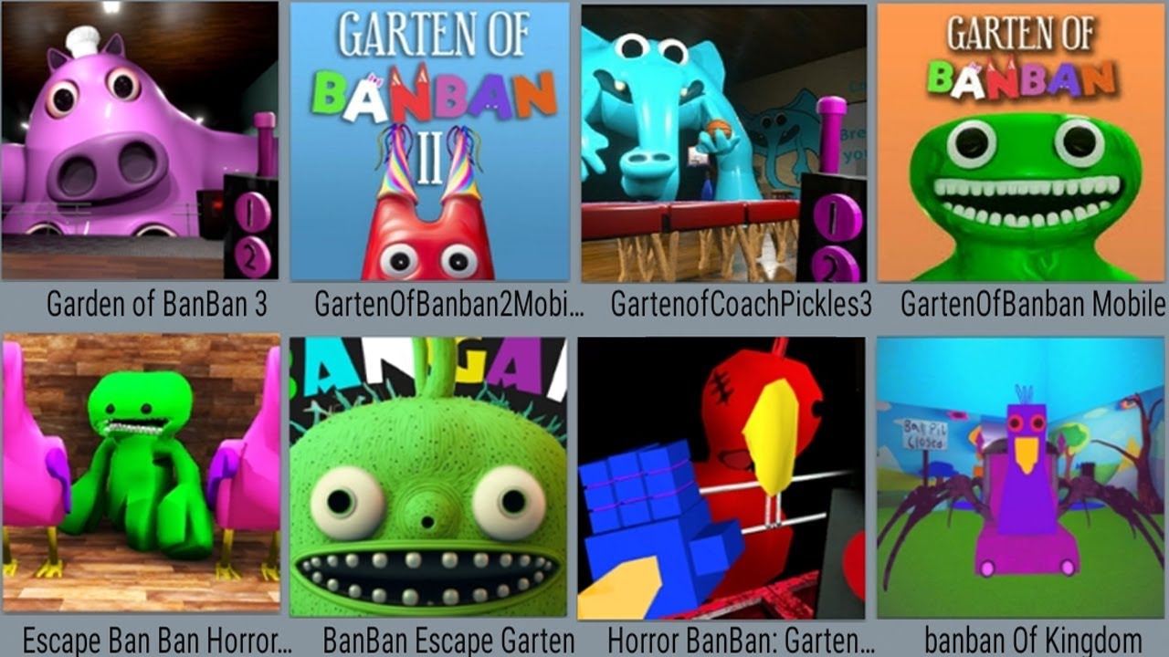 Garden Of Bnaban 3,Garten 2 Mobile,Garteno Coach 3,Garten Mobi,Escape Banban,Horror  Banban,Kingdom 