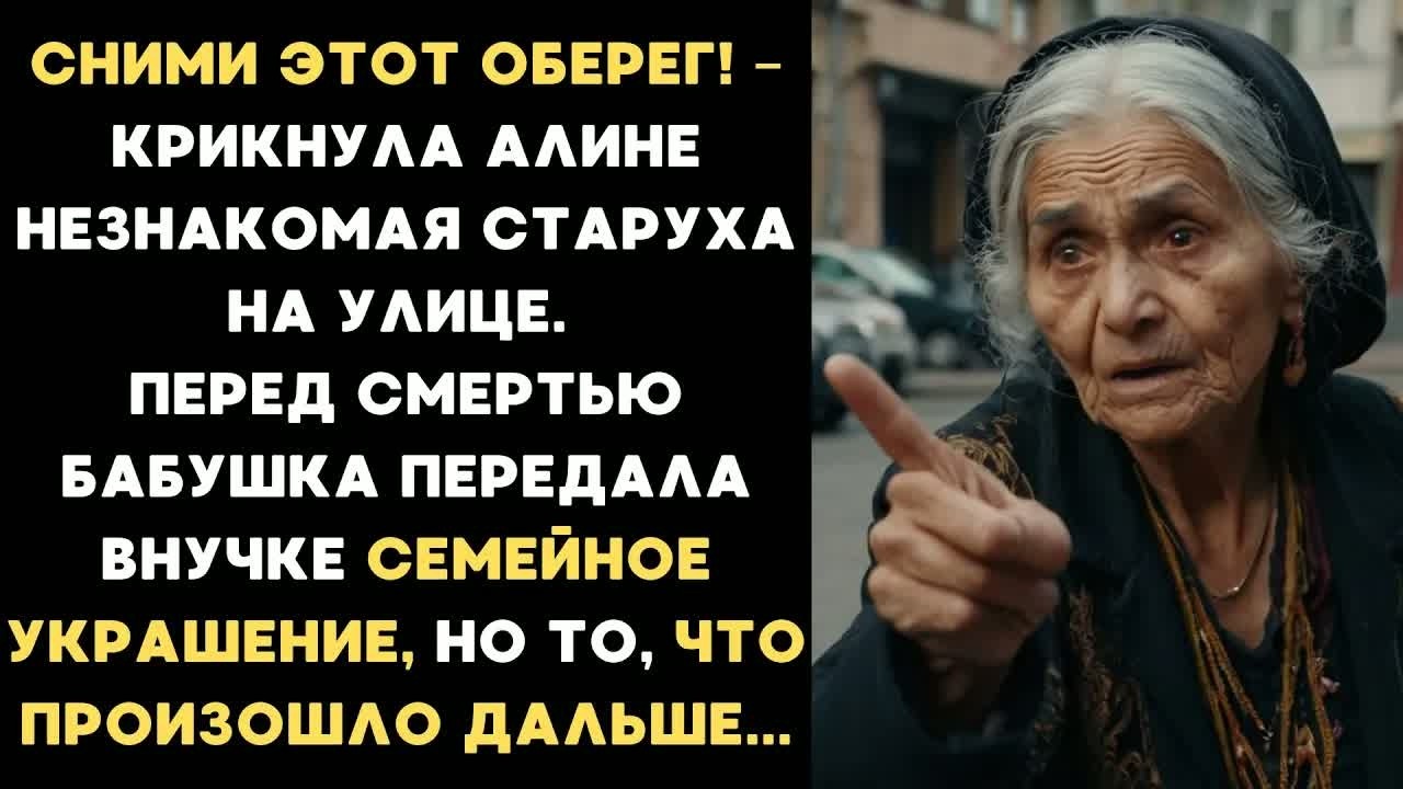 СНИМИ ЭТОТ ОБЕРЕГ! – крикнула незнакомая старуха, увидев на Алине украшение умершей бабушки...