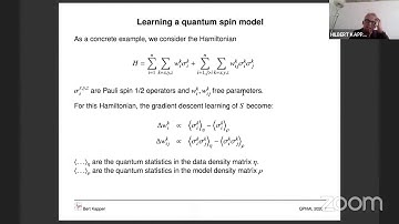 Learning quantum models from quantum or classical data