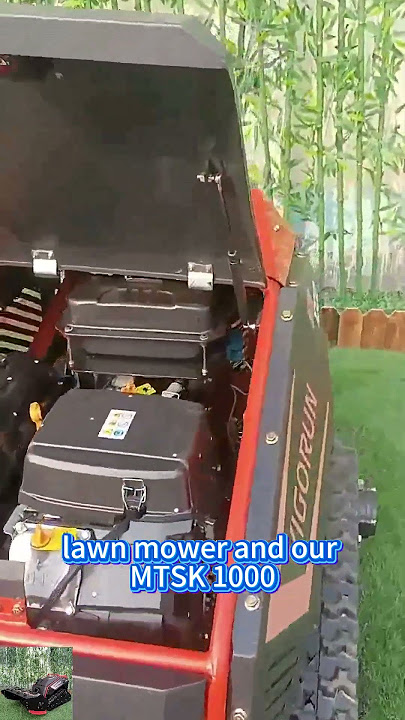 Radio controlled rubber track tank lawnmower China manufacturer factory distributor#lawnmower #bush