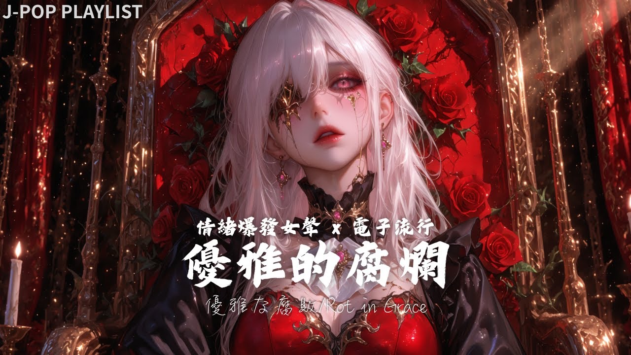【播放清單】🥀 優雅的腐爛｜Emotional Jpop × Dark Electronic × Female Vocal｜深夜・健身・遊戲・作業推薦BGM