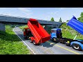 Trucks vs lower bridge | BeamNG drive | Latest | 1768