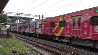 3227次區間車抵達大林車站(2019台灣燈會在屏東彩繪列車) 20210830
