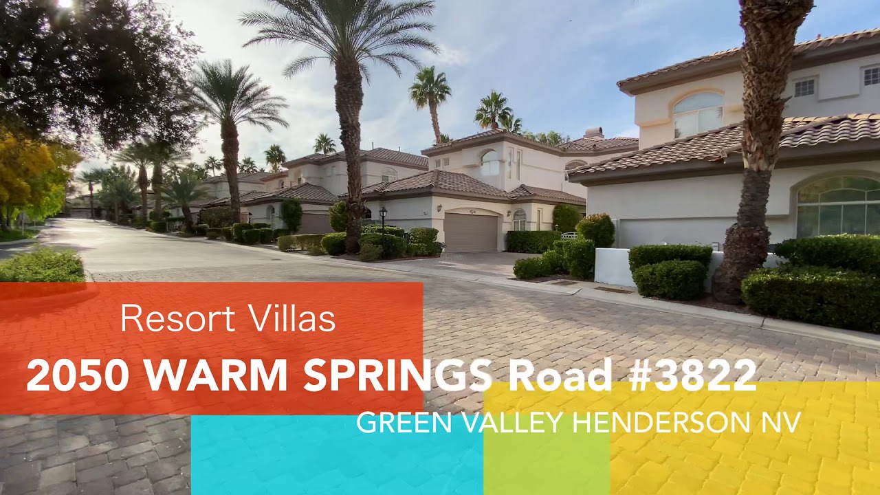 Home for sale in Henderson Green Valley resort villas unit 3822 Homes for sale in Las Vegas