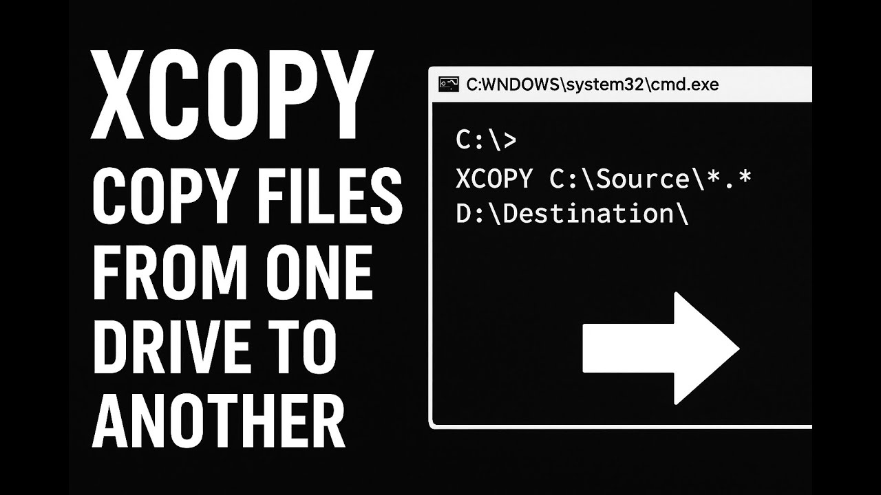 How to copy files from one drive to another in cmd ||Directory ka files ...