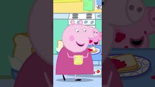 Jam Sandwich Mess 🍓 #peppapig #shorts