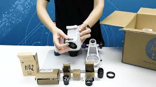 TX-350e Trinocular Stereo Microscope Set 1080P 4K HDMI Video