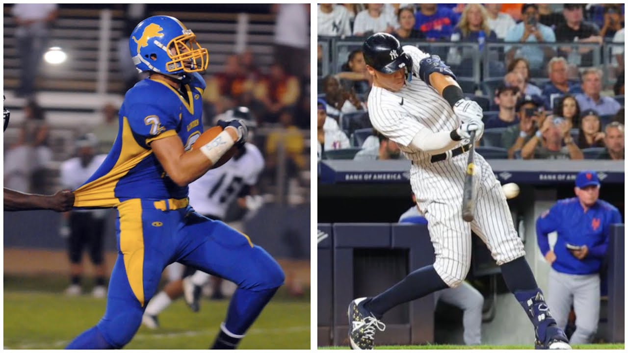 Aaron Judge Was A Beast In High School  How He Almost Chose Football Over  Baseball￼ 