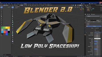 Low Poly Spaceship in Blender 2.8