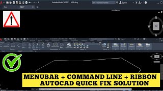 Restore Missing Toolbars Quick fix solution in AutoCad || #autocadquickfix #cadtips