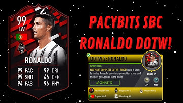 PACYBITS SBC RONALDO DRAFT OF THE WEEK!- FUT 20 Pacybits Pack Opener & Draft