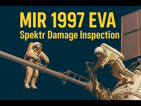 Low-Earth Orbit Mir EO-24 “Spektr-inspection” spacewalk on 6 September 1997 📧 footage@tvdata.tv