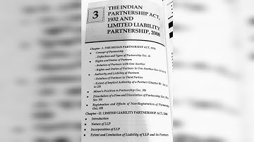 SYBCOM SEM 4 | BUSINESS LAW NOTES | MODULE:3 THE PARTNERSHIP ACT 1932 & LLP ACT 2008 #sybcom #sem4