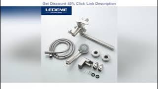 Review LEDEME Bath Shower Faucets Set Bathtub Faucet Water Mixer Crane Tap with Hand Shower Stainle