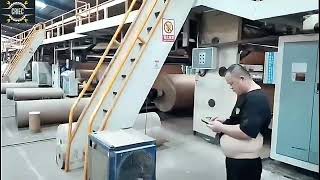 Automatic 3,5 layer cardboard production line Machine