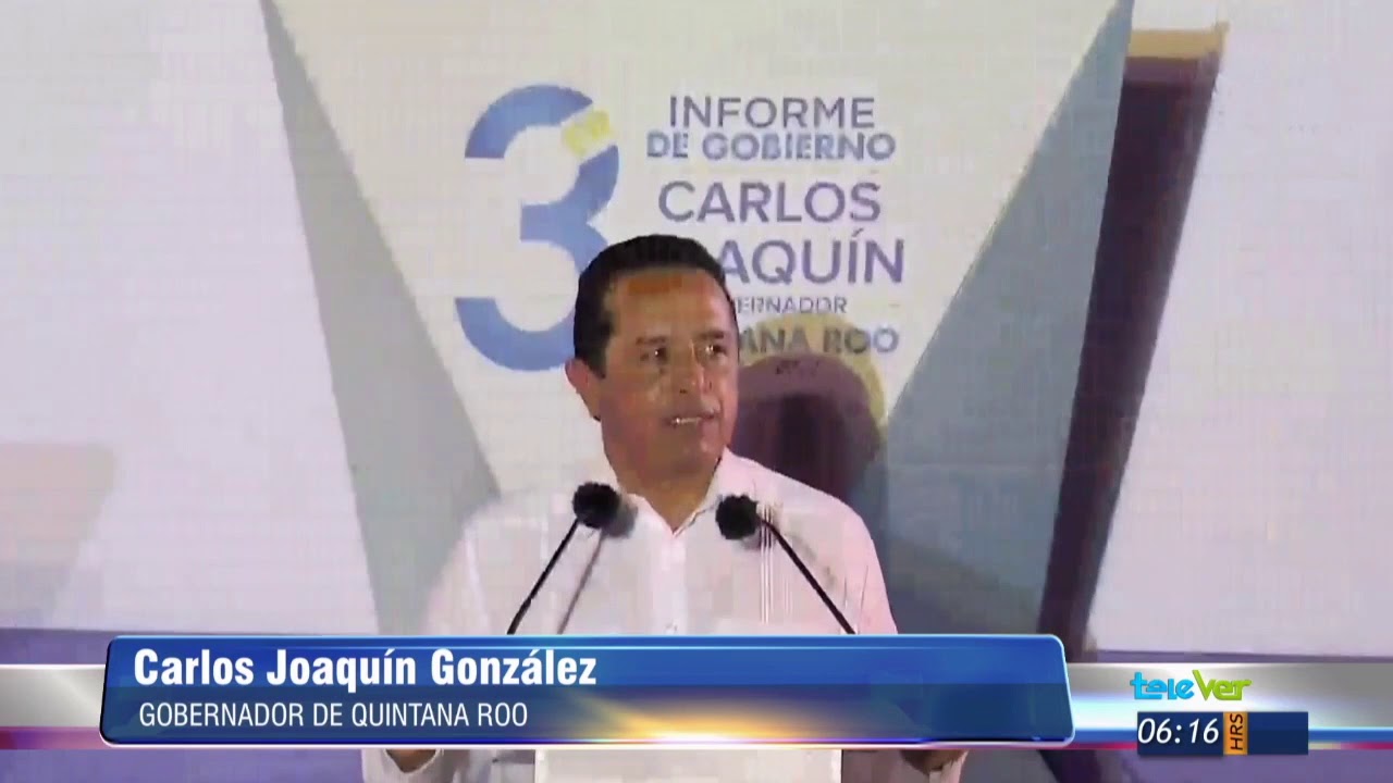 El gobernador de Quintana Roo rindió su informe de gobierno - YouTube