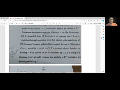 CA Final Audit May 24 Paper Answers 