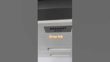 sharp ar-5520 H4 error Reset