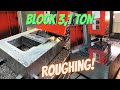 CNC milling of a huge block