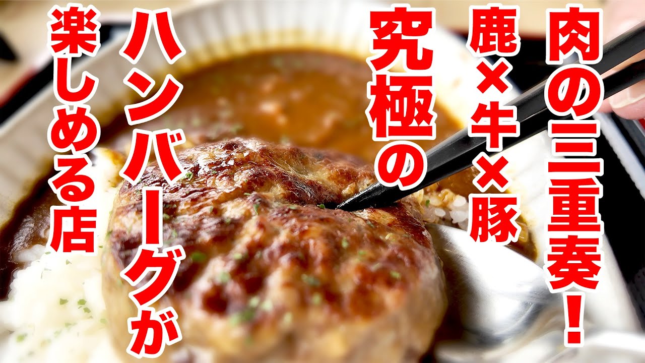 肉の三重奏！鹿×牛×豚の究極ハンバーグが楽しめる店　長野県長野市