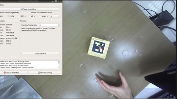 ARUCO Marker 6DOF Pose Estimation ROS, OpenCV Screen View