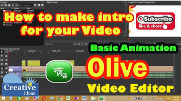 make small intro with olive video editor
