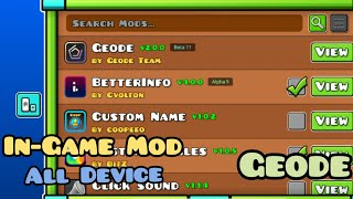 Geode Mod Loader - In-Game Mods [All Device]