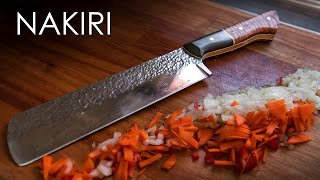 Fabricación de cuchillo japonés Nakiri