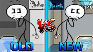 The Henry Stickmin Collection(Stealing The Diamond) - Original VS Remastered (Old vs New)