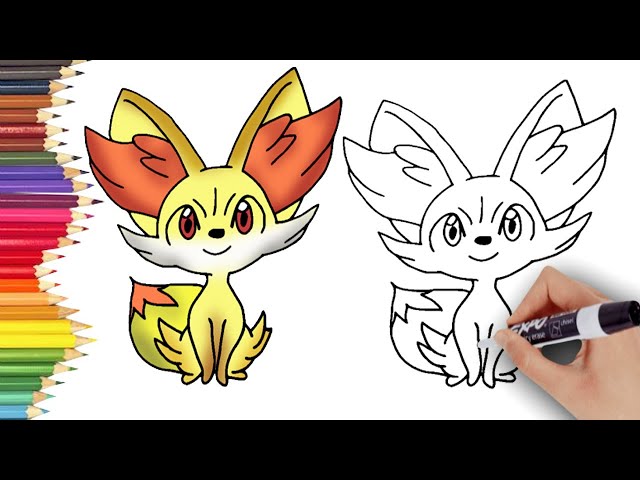 ✨ How To Draw Fennekin POKEMON ✨ 페네킨 포켓몬 그리는 방법 