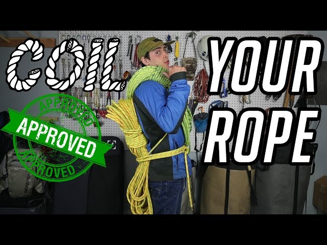 Climbing Basics: How To Coil Rope!..(Rope Backpack) 