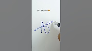 How to Sign Adam Signature! ✨😏 #art #tutorial #hack