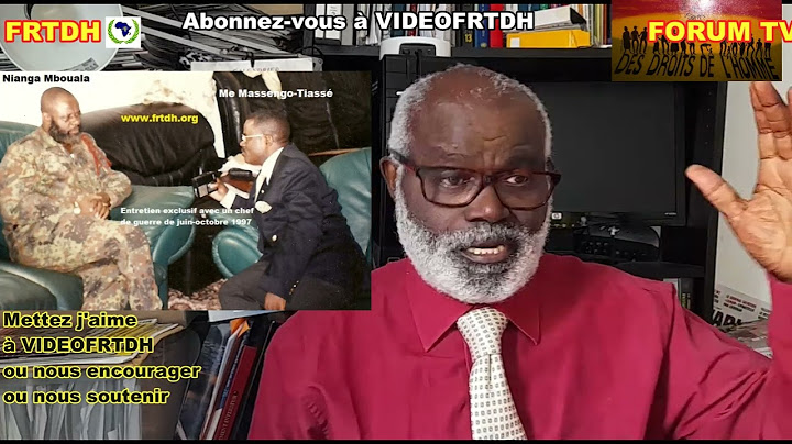 A perverted Lari invents a coup d'état that would have been fomented by NTUMI, PAKO, NIANGA MBOUA...