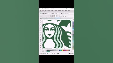 Logo picture Tracing in Vector in Coreldraw #coreldrawtutorial #logo #logotracing #vector #starbucks